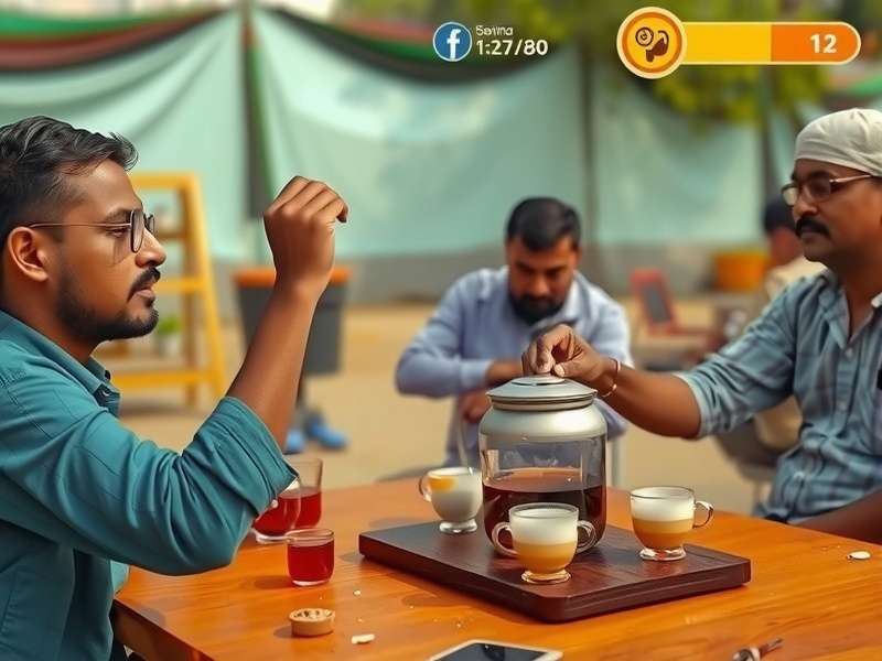 Spicy Chai Supremos gameplay screenshot showing tea brewing competition